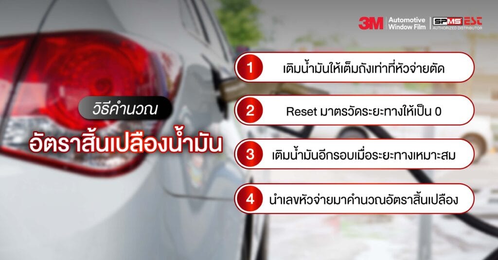 วิธีคำนวณอัตราสิ้นเปลืองน้ำมัน